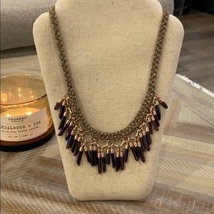 Stella & Dot Rose Gold Statement Necklace